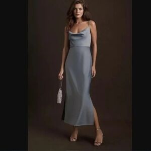 Anthropologie | Dresses | Anthropologie Katie May Leyla Cowled Halter  Openback Knotted Maxi Dress | Poshmark